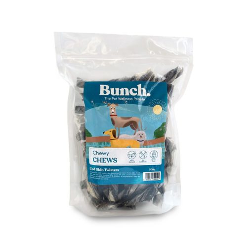 Csavart tőkehalbőr kutyáknak 500 g SANA / Bunch 