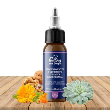   My Bulldog Ear Drops – gyógynövényes fültisztító oldat kutyáknak kövirózsával