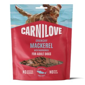   Carnilove Dog Crunchy Snack makréla  tréning snack málnával 200g