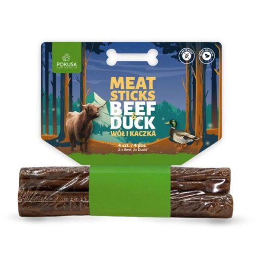 POKUSA Meat Sticks Húsrolád kenguru és strucc és  (4 db)
