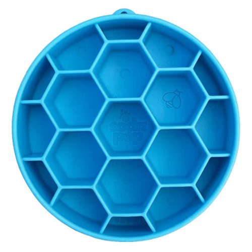 SodaPup® eBowl Honeycomb evéslassító tál kék szín