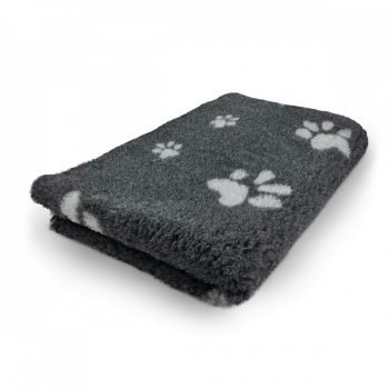 Vetbed  100 cm x 150 cm sötét szürke tappancsos