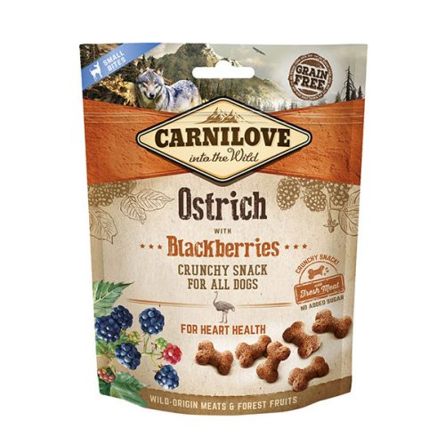 Carnilove Crunchy tréning snack Strucc hússal és szederrel 200 g