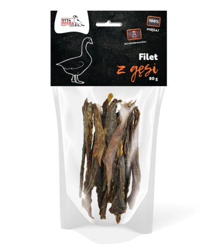 Szárított libamell filé kutyáknak 80g  Syta Micha 