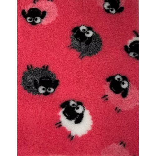 Vetbed  100 cm x 150 cm rózsaszín bárányos