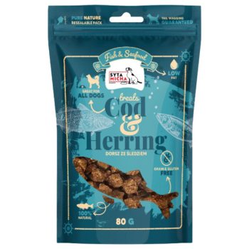   Syta Micha Cod & Herring tőkehal és hering  jutalomfalat 80g