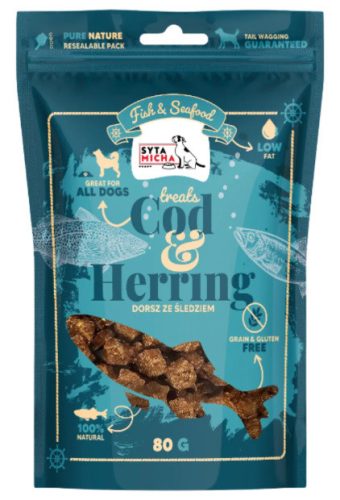 Syta Micha Cod & Herring tőkehal és hering  jutalomfalat 80g