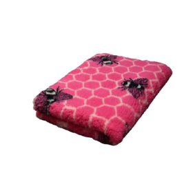 Vetbed  100 cm x 150 cm méhecskés pink 