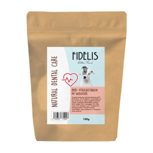 Fidelis vital  fogtisztító stick  marhahússal és vadlazac olajjal 150g 
