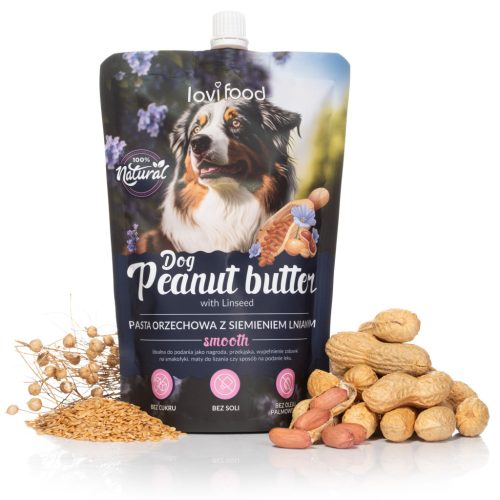 Mogyoróvaj lenmaggal - 300 g Lovi Food