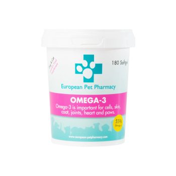   Omega 3 kapszula kutyáknak  180 db / doboz  European Pet Pharmacy