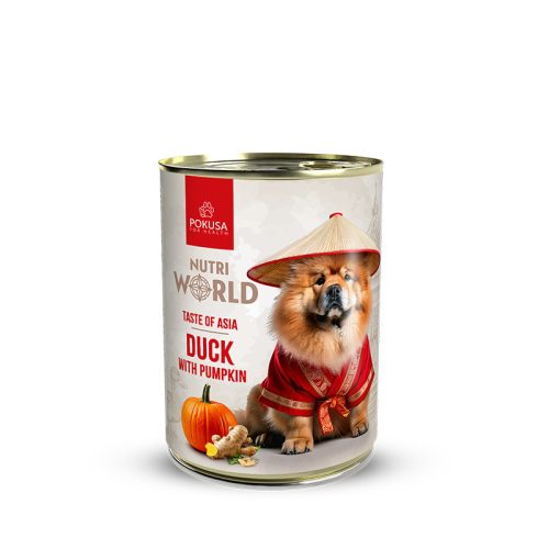 Nutri World Ázsia Ízei-  kacsa, sütőtök és gyömbér teljesértékű menü 400 g 