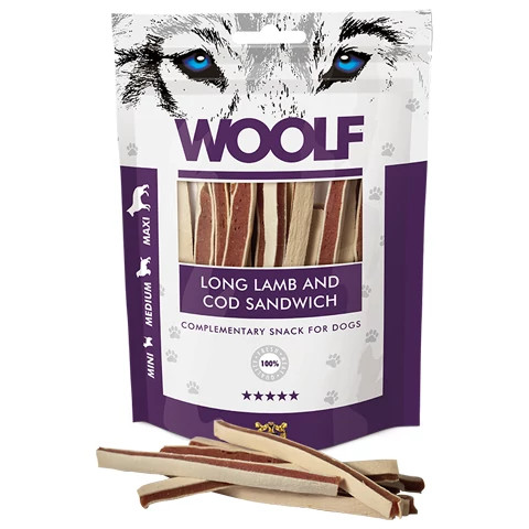 Woolf Bárány - tőkehal húscsíkok 100g
