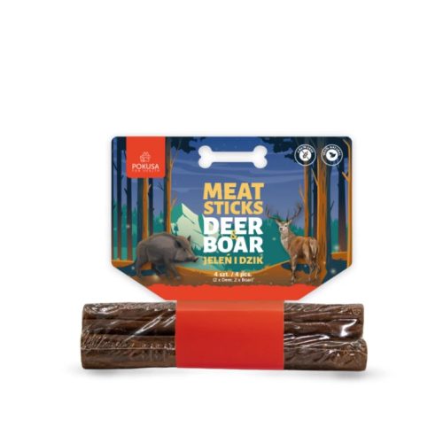 POKUSA Meat Sticks Húsrolád vaddisznó és szarvas (4 db)