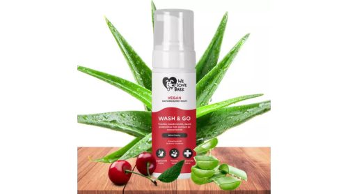 Öblítés nélküli prebiotikus száraz sampon kutyáknak, We Love Bark - Wash & Go