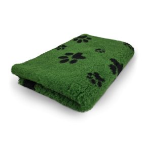 Vetbed 75 cm x 100 cm zöld fekete tappancsokkal