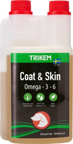 TRIKEM Coat & Skin szőr- és bőrápoló komplex olaj MCT-vel 500 ml 