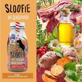   SLOOFIE Sensitiv - A Könnyedség lóhús az érzékeny gyomrú kutyáknak