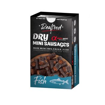 Alpha Spirit Dry MINI  Sausages - sertés és hal  mini 