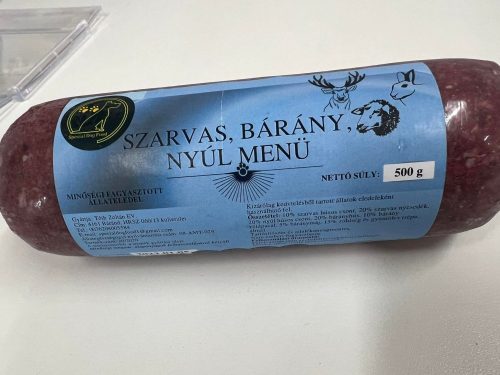 Szarvas, bárány és nyúl menü