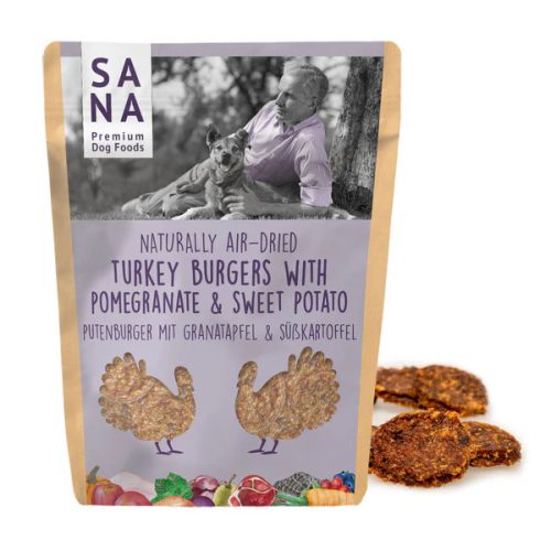 Sana pulyka burger gránátalmával és édesburgonyával 100 g