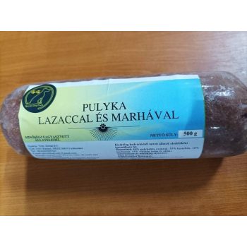 Pulykamenü lazaccal , komplett barf menü 500 g SDF