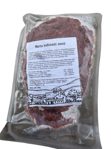 Marha húsimádó menü , komplett barf menü zöldpacallal 500 g 
